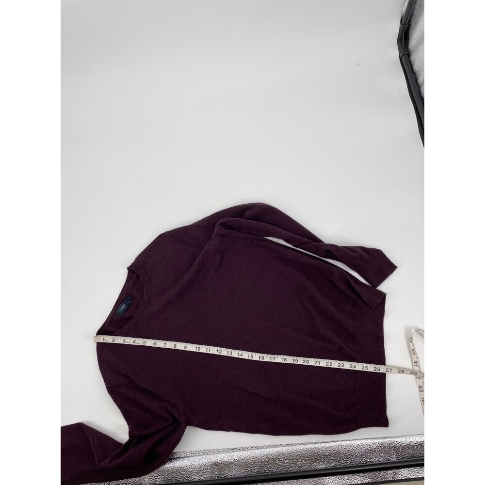 J.Crew Factory Mens Small Merino Wool Cotton Blend Sweater Crewneck Knit Purple - Picture 8 of 8